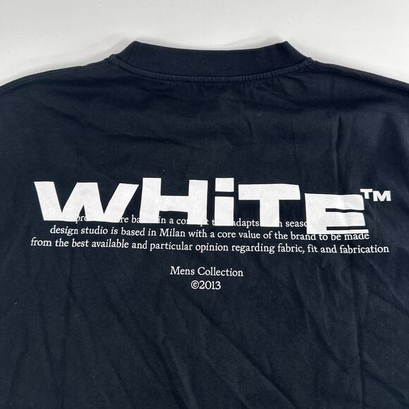 Off-White Men's Black Off Split T-Shirt Size M - Picture 6 of 11
